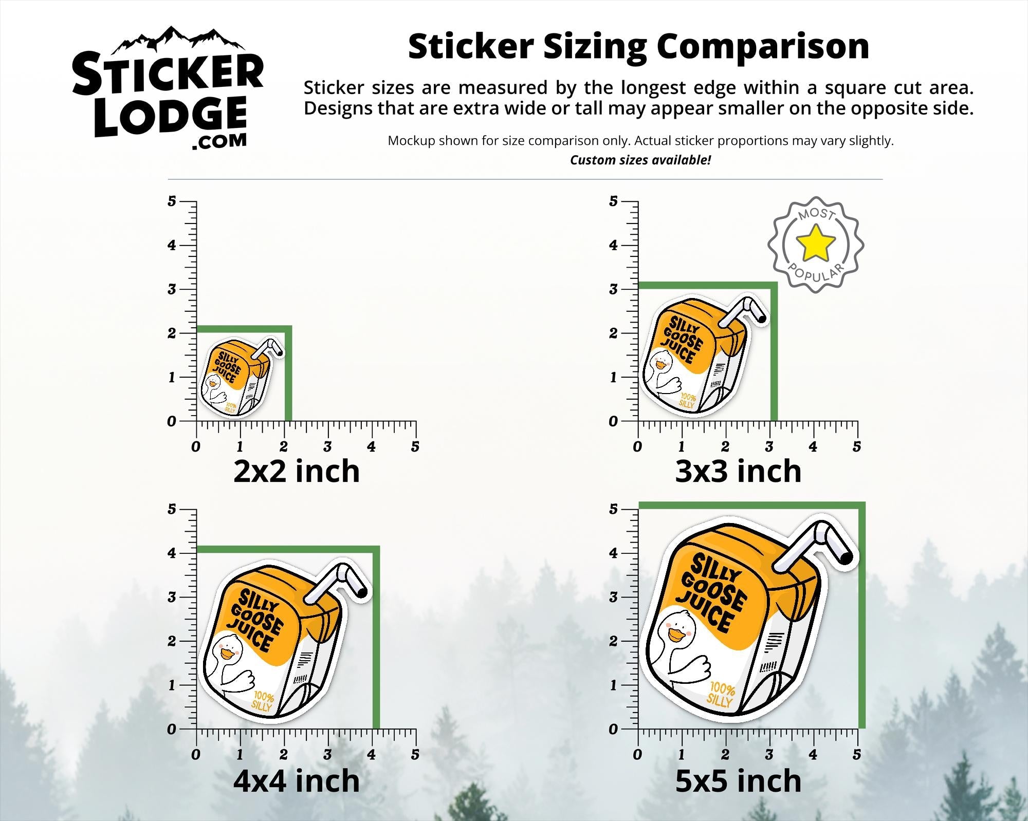 Silly Goose Juice Vinyl Sticker