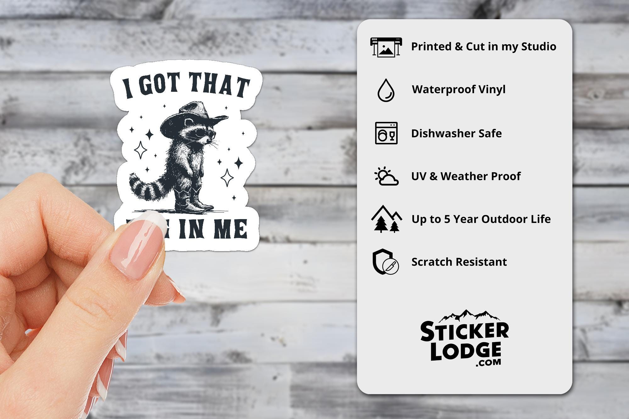 I Got That Dog In Me Vinyl Sticker