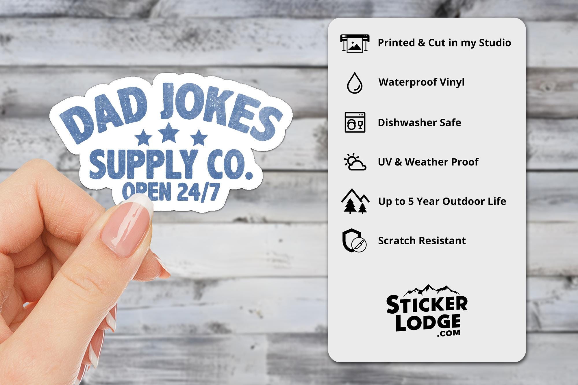 Dad Jokes Supply Co Vinyl Sticker