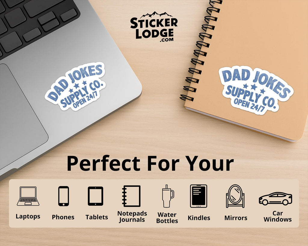 Dad Jokes Supply Co Vinyl Sticker