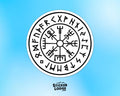 Viking Compass Vegvisir Rune Amulet Vinyl Sticker