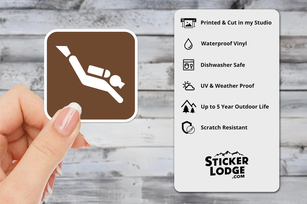 NPS Scuba Diving Vinyl Sticker