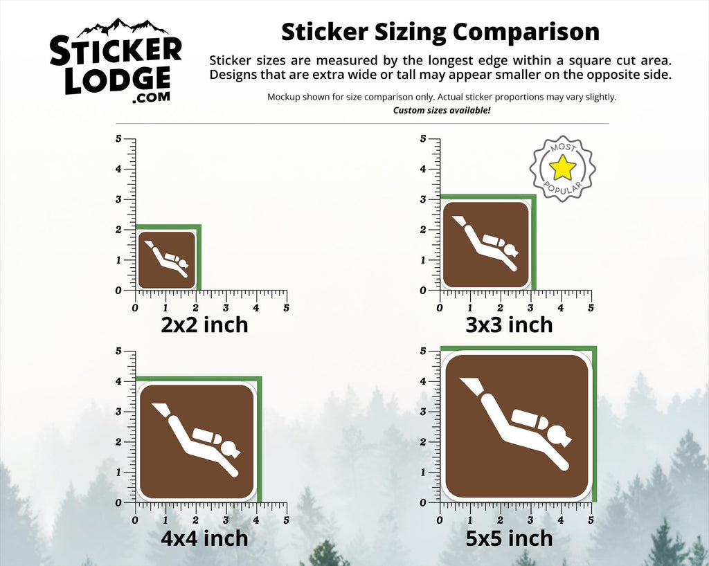 NPS Scuba Diving Vinyl Sticker