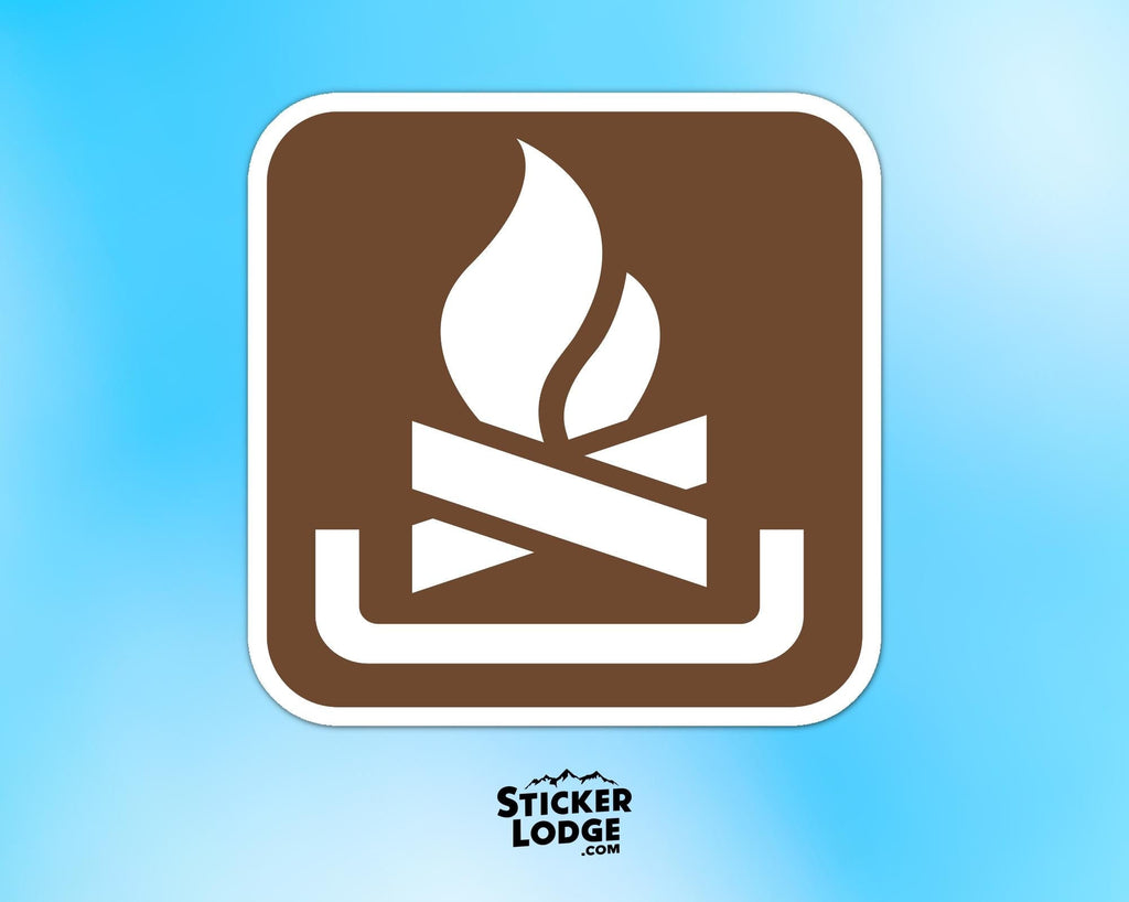 NPS Campfire Vinyl Sticker