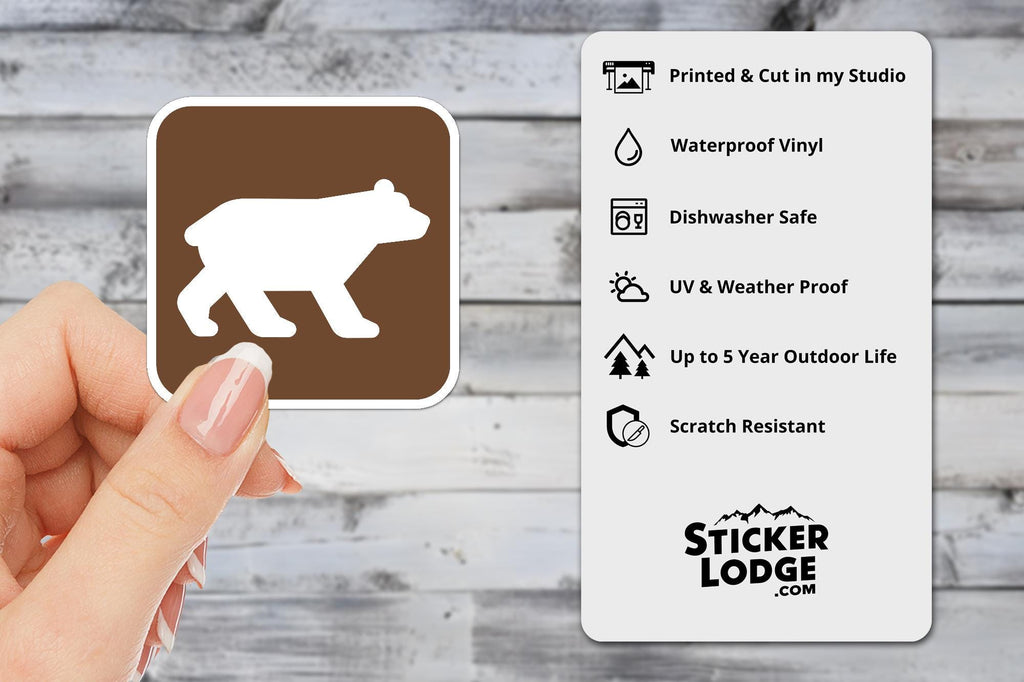 NPS Bear Viewing Vinyl Sticker
