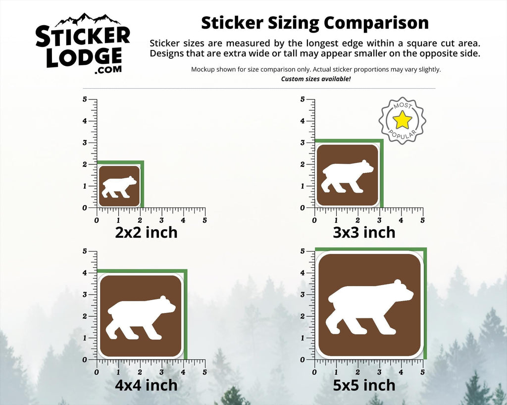 NPS Bear Viewing Vinyl Sticker