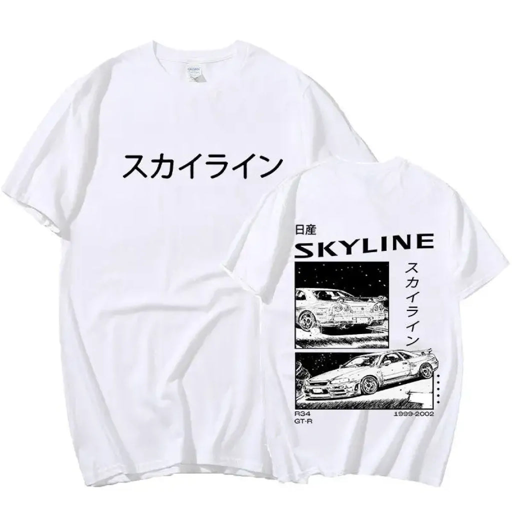 Vintage Initial D Tee – Retro Racing Car Enthusiast Shirt