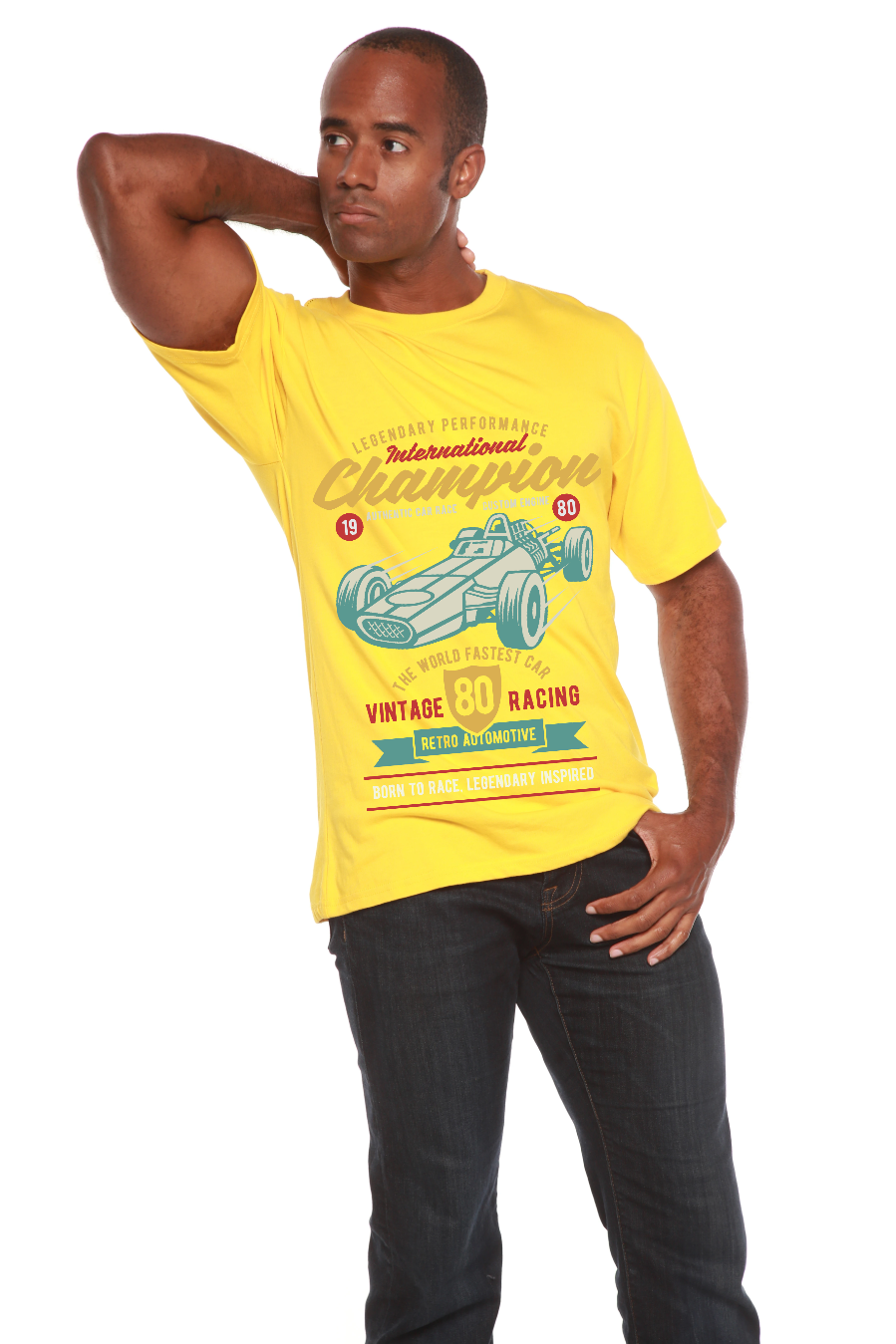 International Champion Men's Bamboo Viscose/Organic Cotton Short Sleeve Graphic T-Shirt