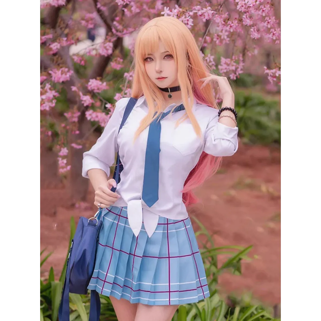 Kitagawa Marin School Uniform Cosplay – My Dress-Up Darling Set for Women