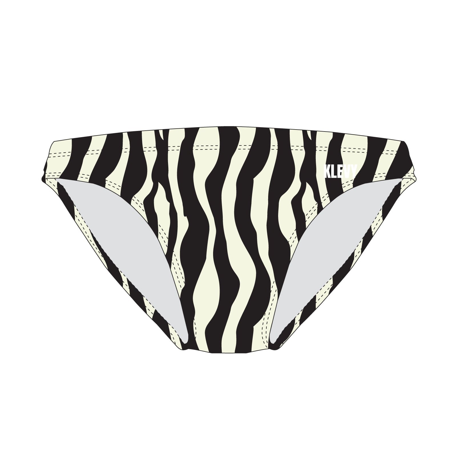 Men’s Swim Brief - Zebra Rhythm