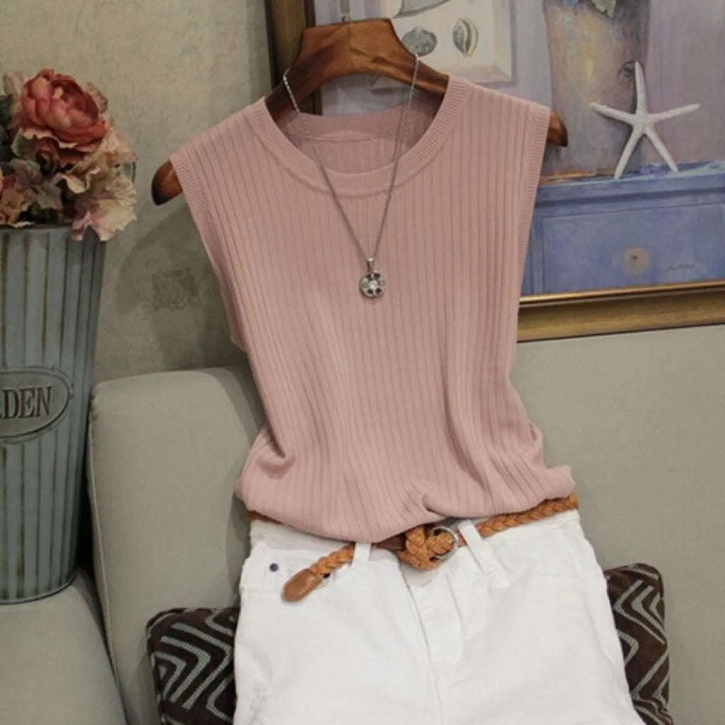Knitted O-Neck Shirts