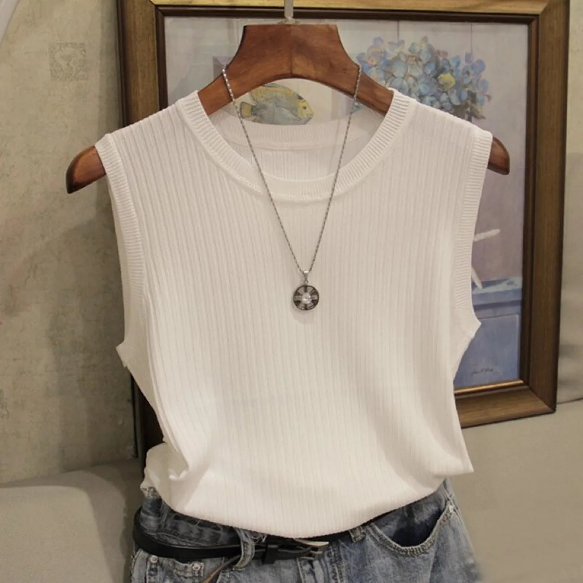 Knitted O-Neck Shirts