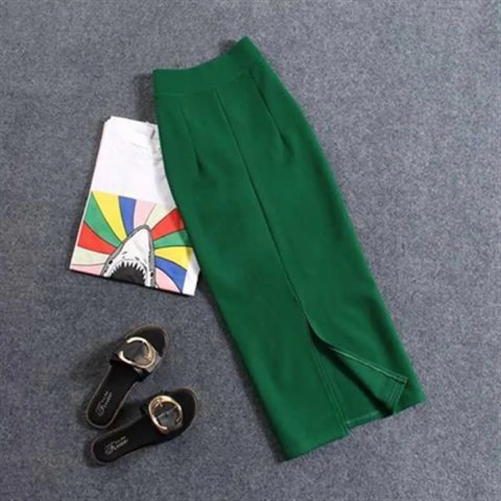 Korean Slim Stretch Pencil Skirts