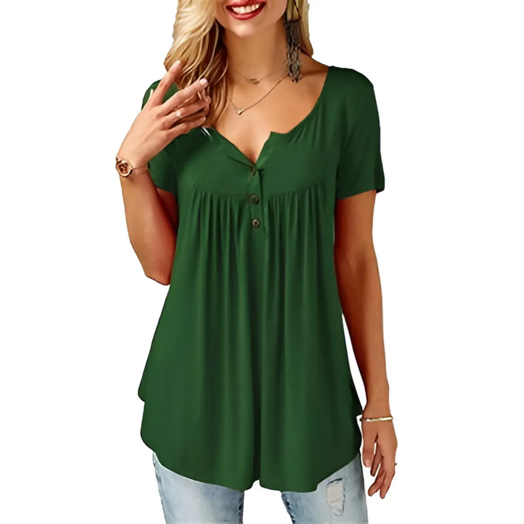 Women's Loose Summer V-Neck T-Shirt