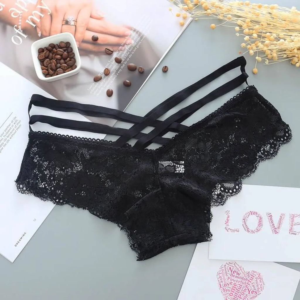Low-Rise Panties With Cross Straps