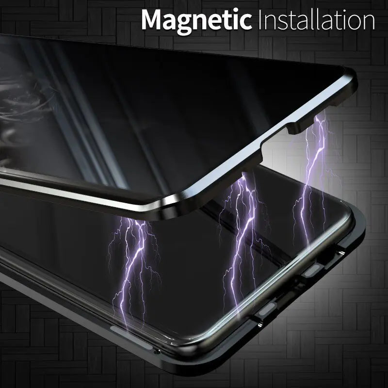 Privacy Screen Protector Case for Samsung Galaxy - Anti-Spy Magnetic Phone Case