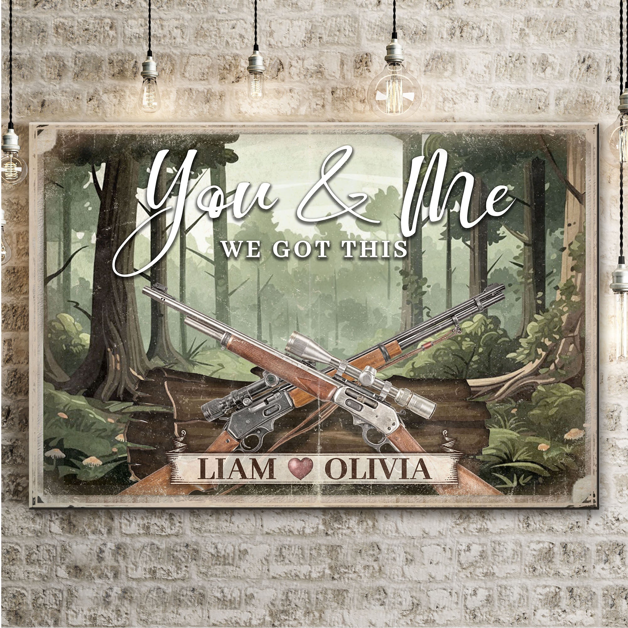 Gun Themed We Got This Couple Sign