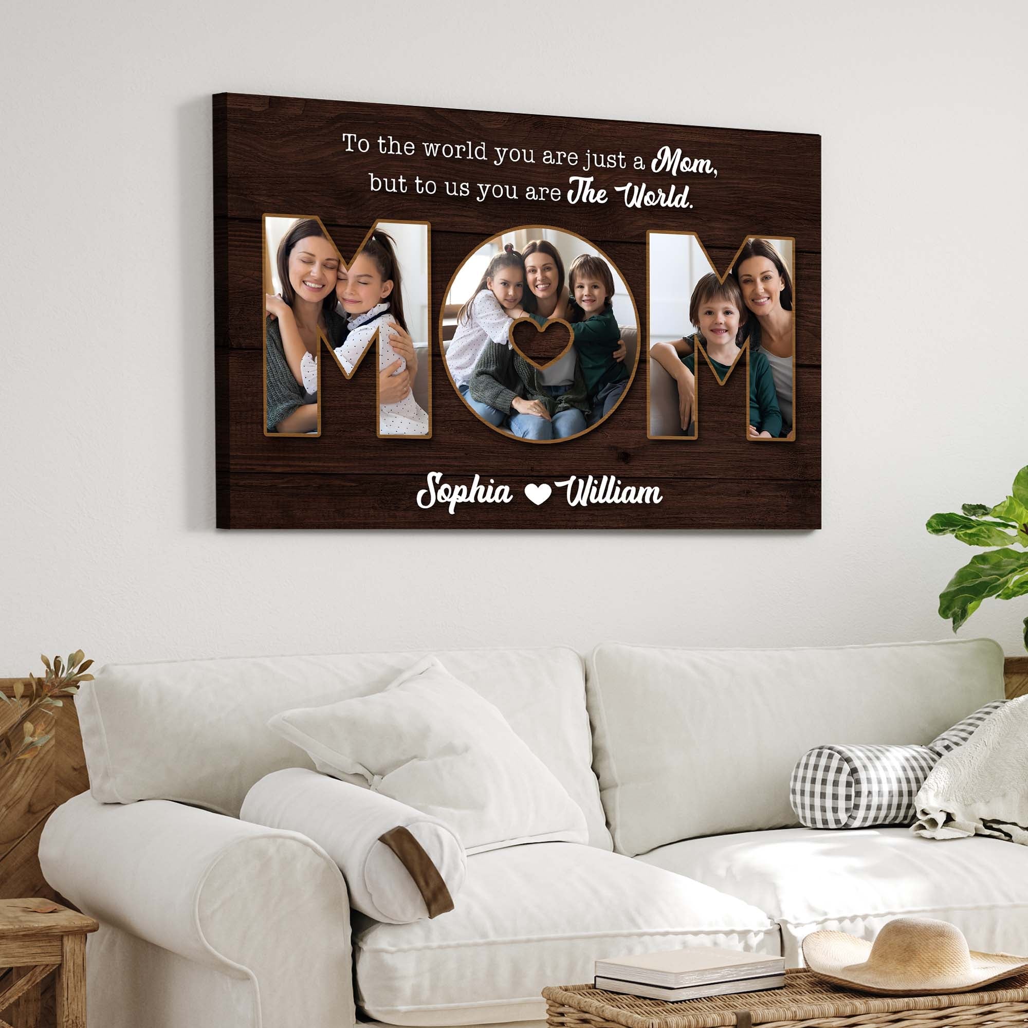 Mother's Day Sign To Us You Are The World II