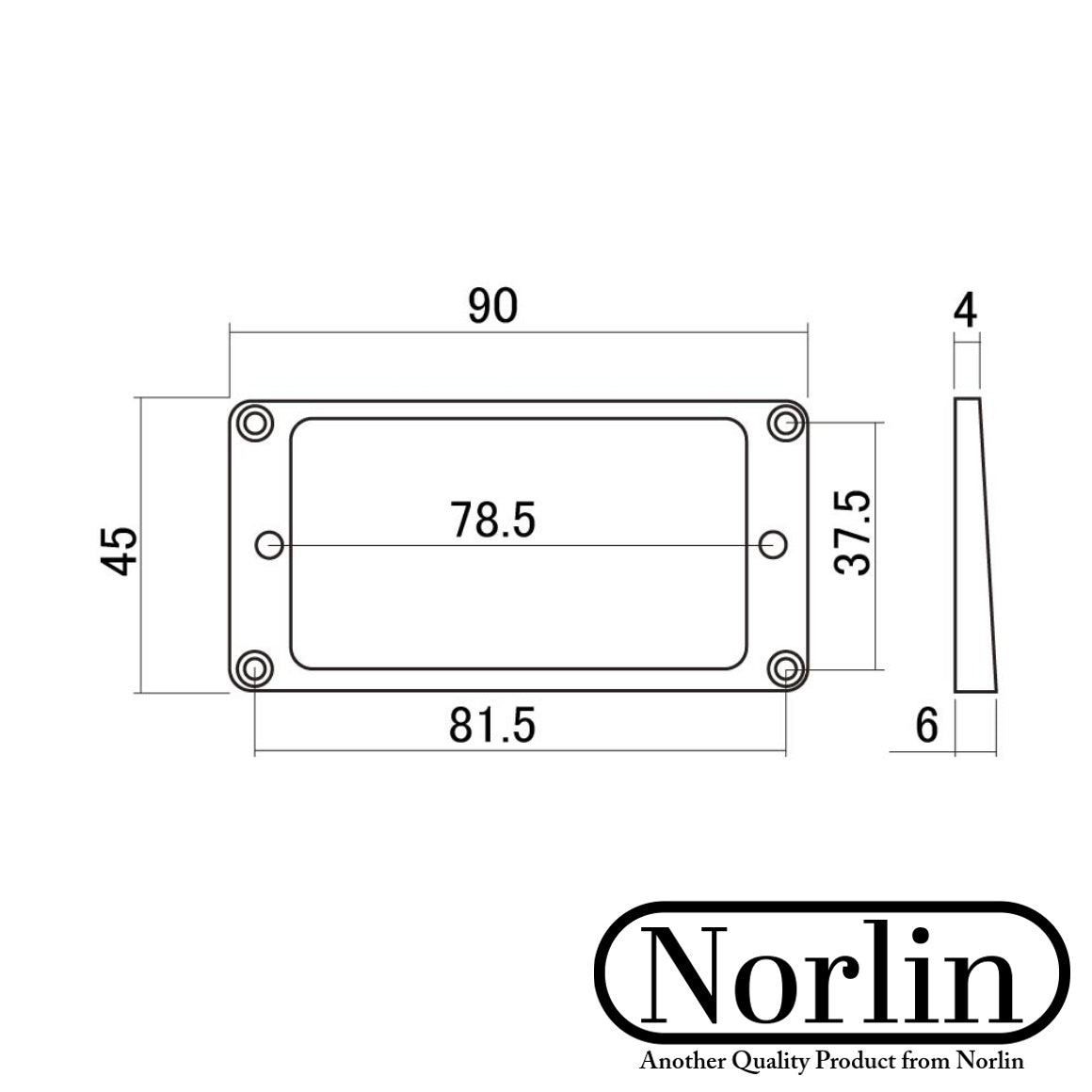 Humbucker Pickup Carved-Top Mounting Ring (Cream) for Gibson® Guitars