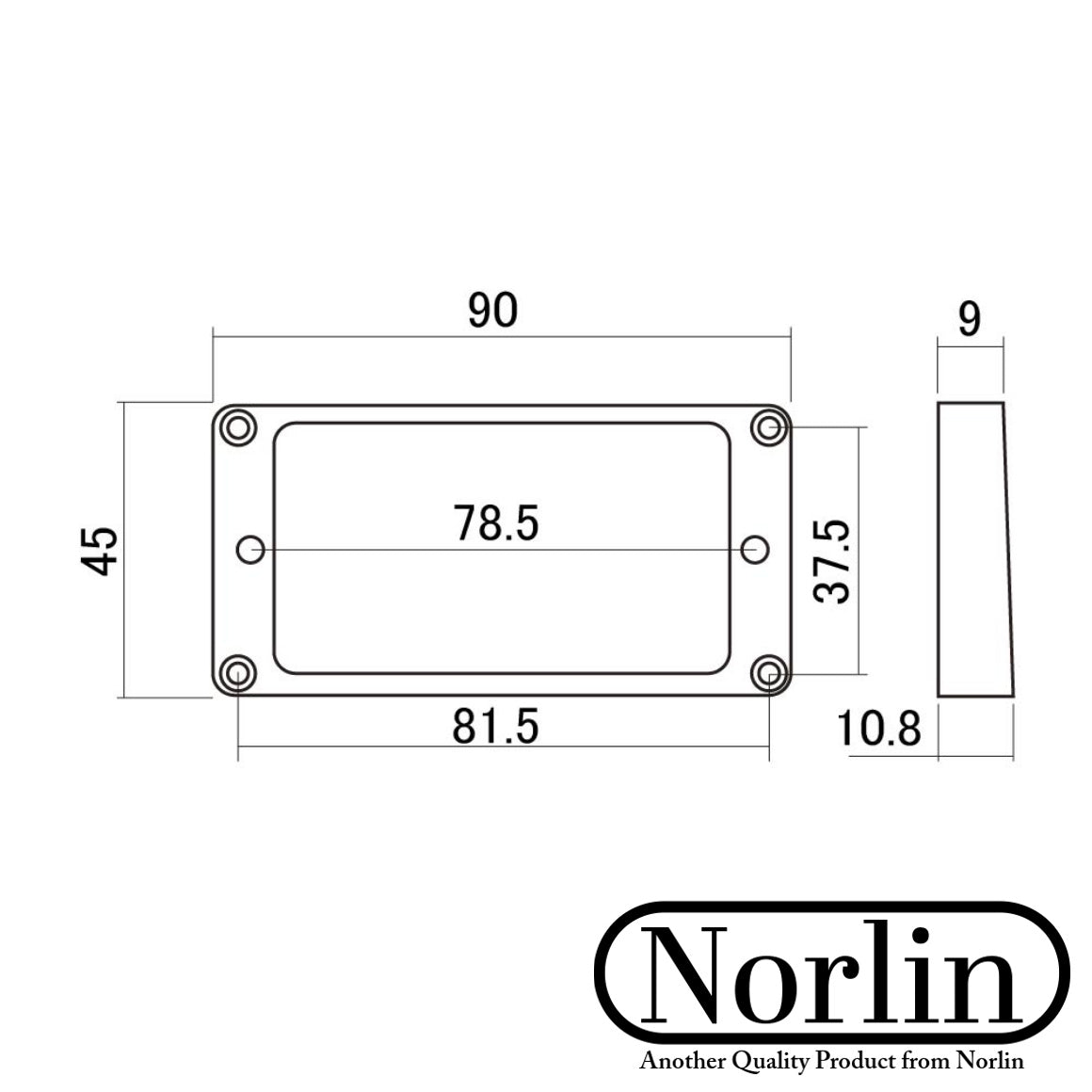 Humbucker Pickup Carved-Top Mounting Ring (Cream) for Gibson® Guitars
