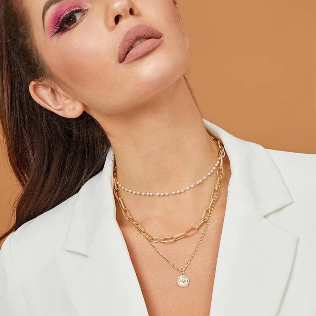 Multi-Layer Pearl Necklace