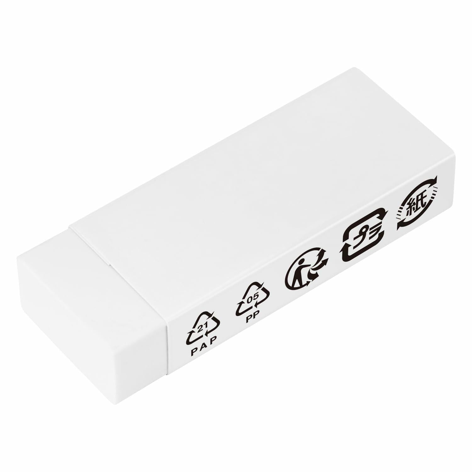 Amazon Basics White Block Eraser 10 Pack - Durable, New