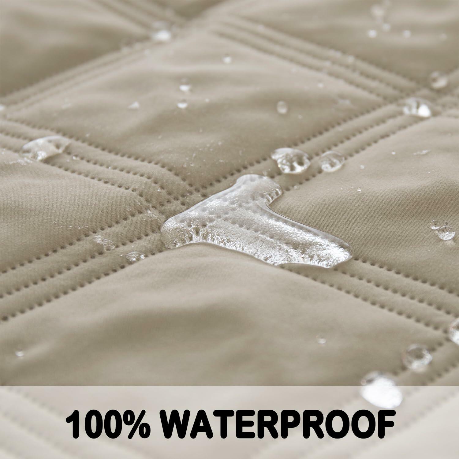 Waterproof Reversible Dog Blanket Leakproof 30x70 Brown Khaki Size 30x70
