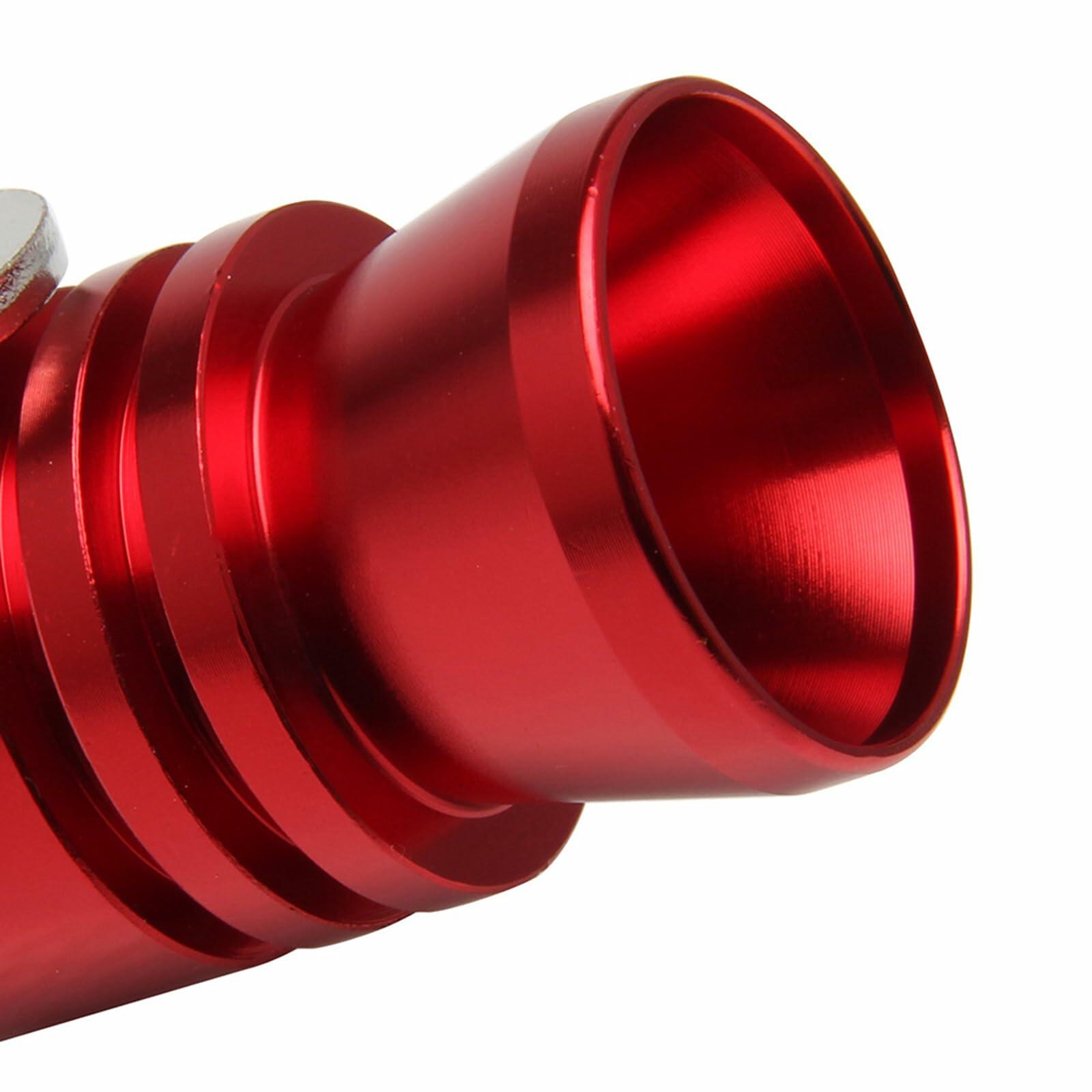 EOHMAK Turbo Sound Whistle Simulator Exhaust Muffler Pipe Red XL
