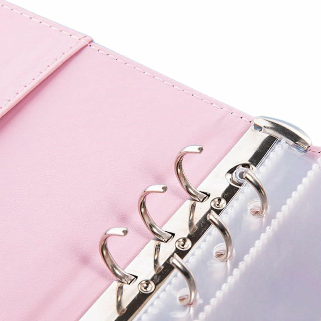 100 Envelope Challenge Binder 5-in-1 Budget Planner Shining Silver