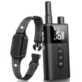 No Shock Dog Training Collar Remote Vibrate Safe Lock Waterproof Black