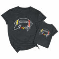 Game Day Family Matching Funny Football Graphic T-Shirt Chinese Size 150