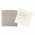 VOWFOO Rosé Rinse Repeat Cocktail Napkins 4.5x4.5 2-ply 100pcs Rosé