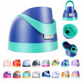 Ruzkq Replacement Lid for Owala Freesip Water Bottle Leakproof Dark Blue