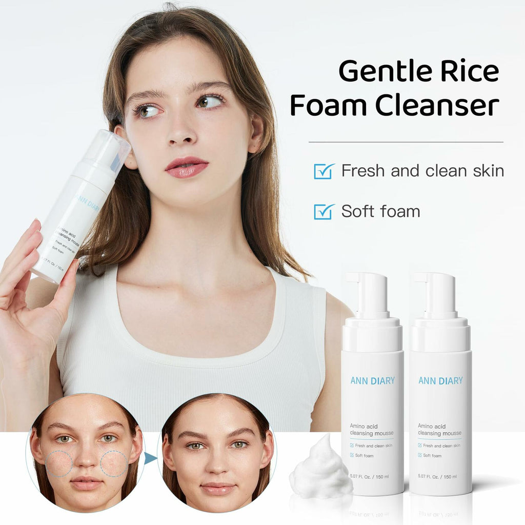 ANN DIARY Amino Acid Cleansing Mousse Hydrating Gentle Cleanser 150ML