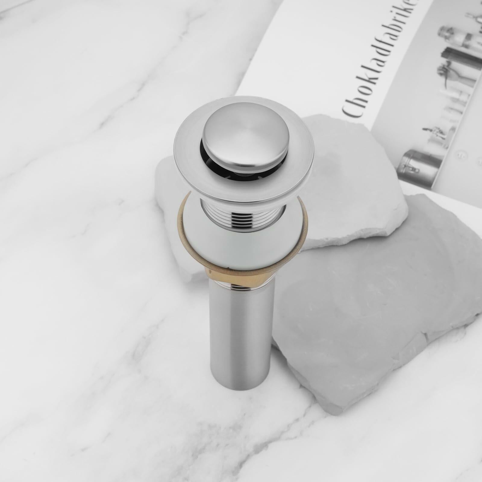 [Like New] SG Store Stainless Steel Sink Drain Plug 18x3cm for Non-Overflow Basin Kitchen