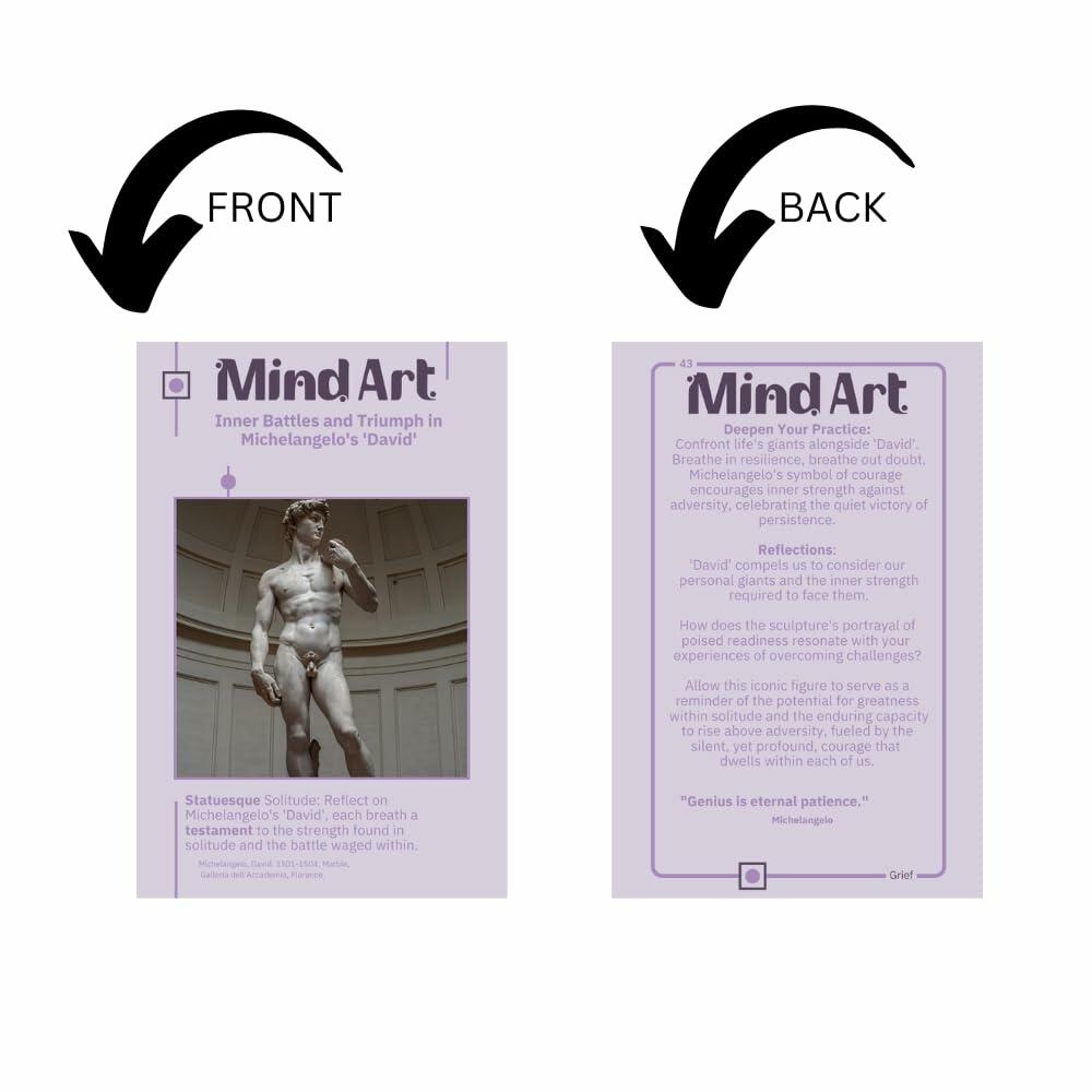 MindArt Anxiety Flashcards Stress Relief Emotional Wellness Therapy Cards