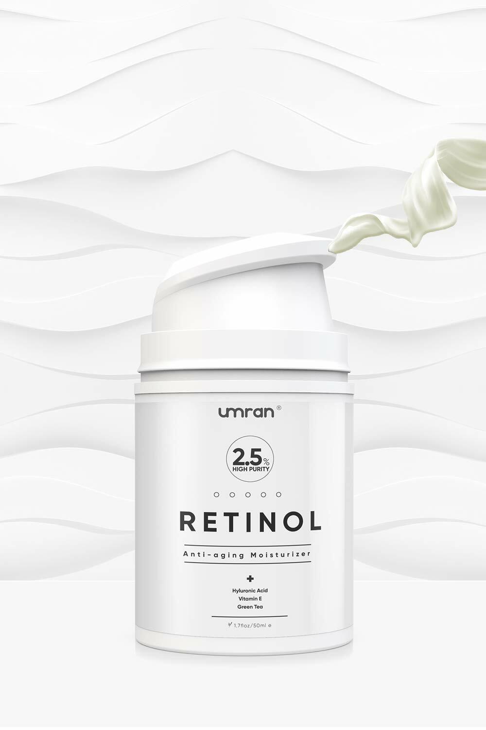 Umran Retinol Anti-Aging Cream 2.5% Hyaluronic Acid Vitamin E 50ml Face Eye
