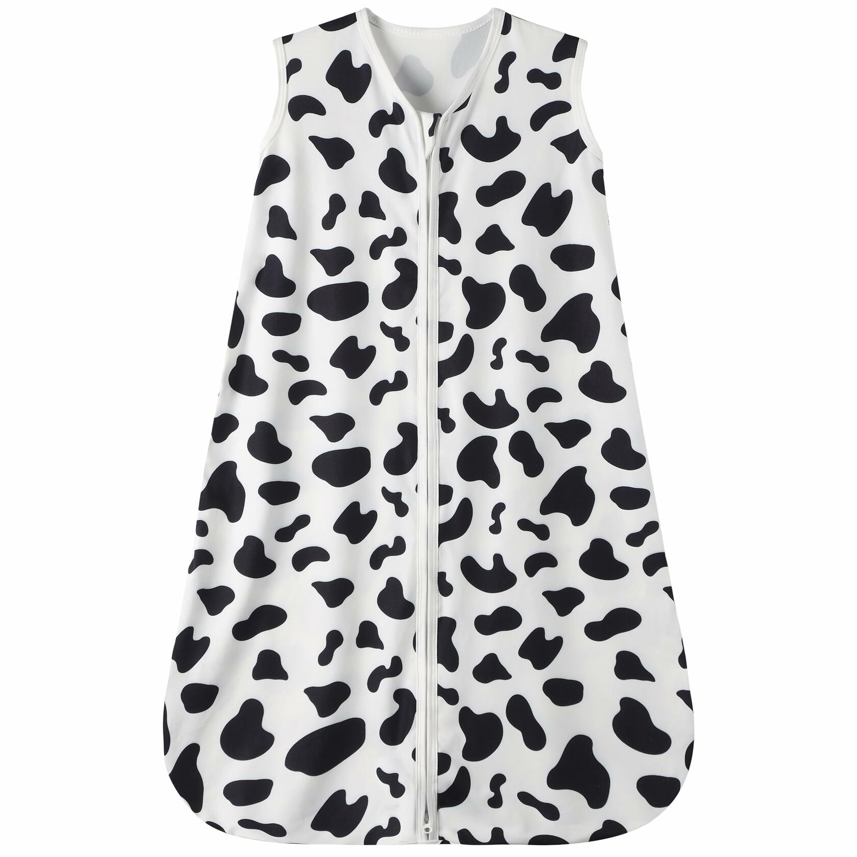 GUNTAIL Baby Sleep Sack 2-Way Zipper Rayon Cotton Cow Print Size X-Large