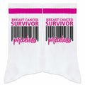 FujLoy Together We Fight Cancer Socks Chemo Awareness Survivor Gift Size 8