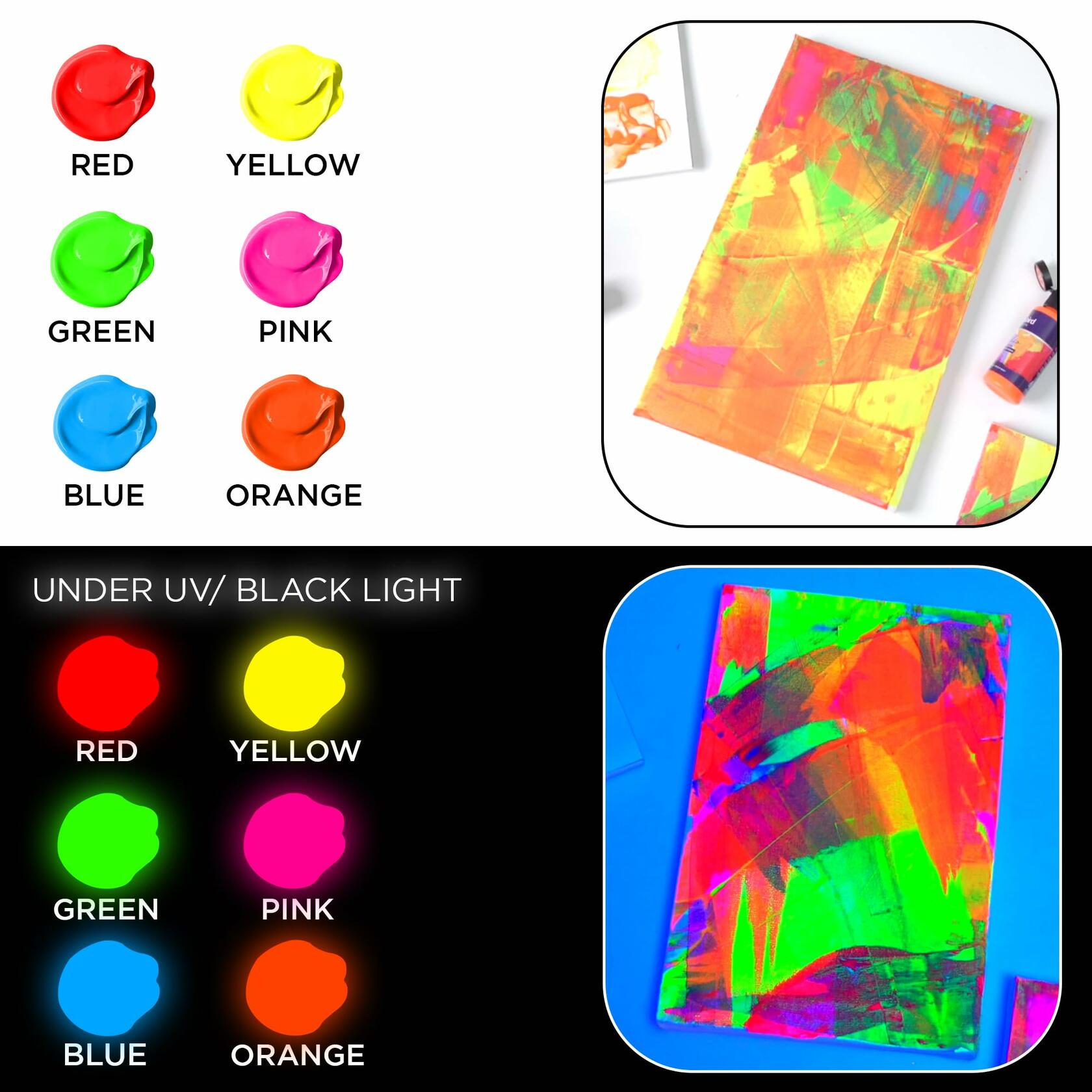 BLUEBIRD Studio Pearlescent Acrylic Paints 6-Pack 0.85oz Each