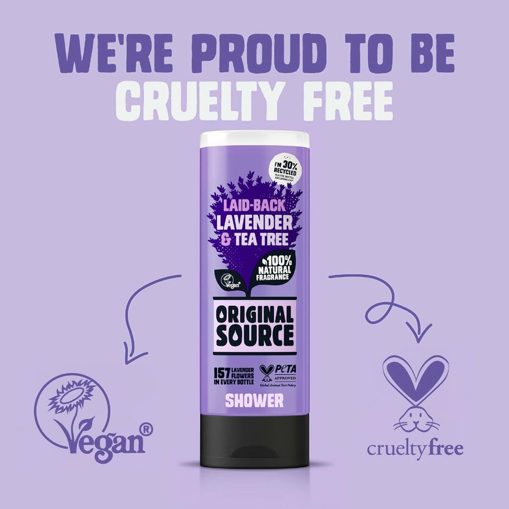 Original Source Lavender Shower Gel 2x250ml Pack All Skin Types
