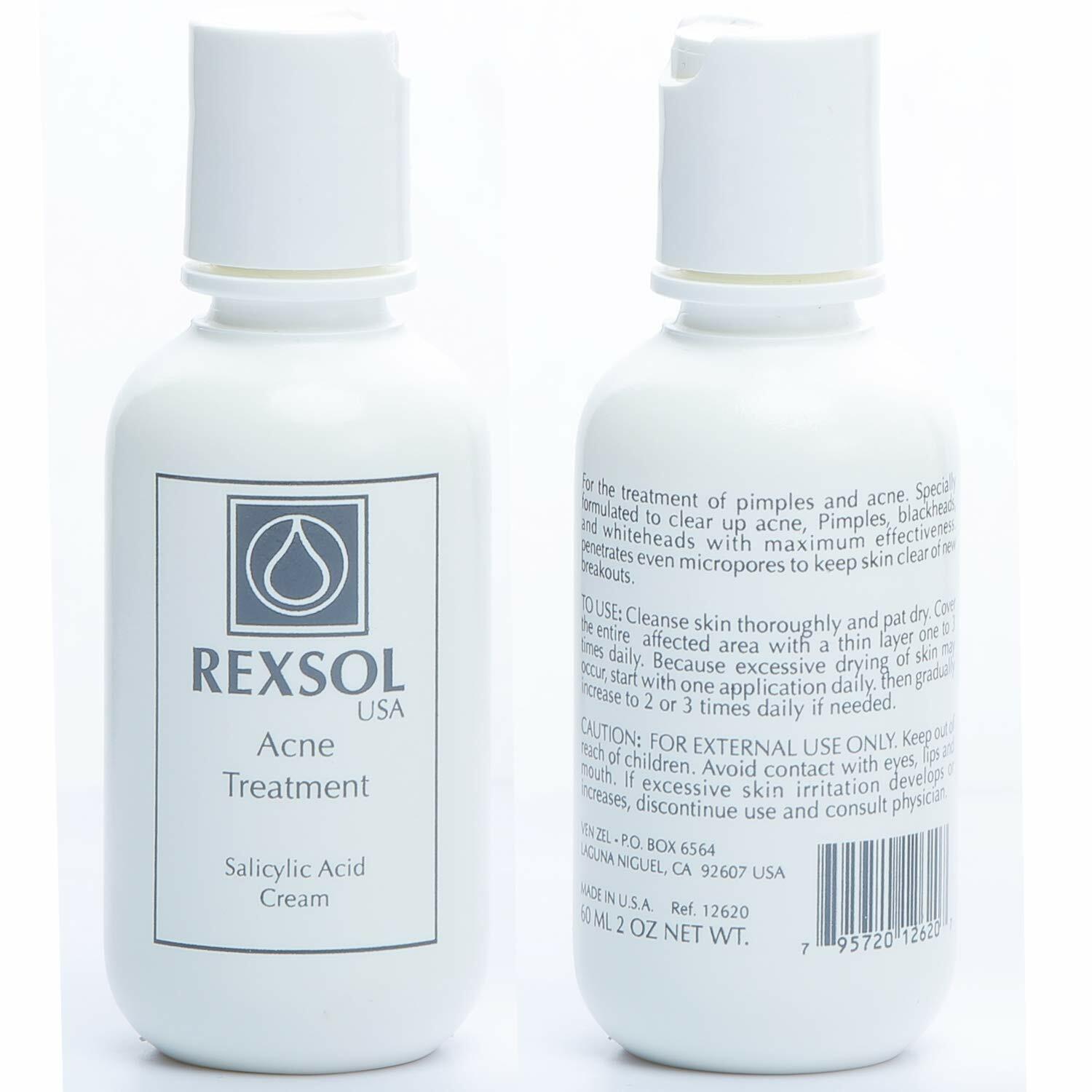 Rexsol Acne Treatment Cream 60ml | Salicylic Acid for Pimples & Blemishes