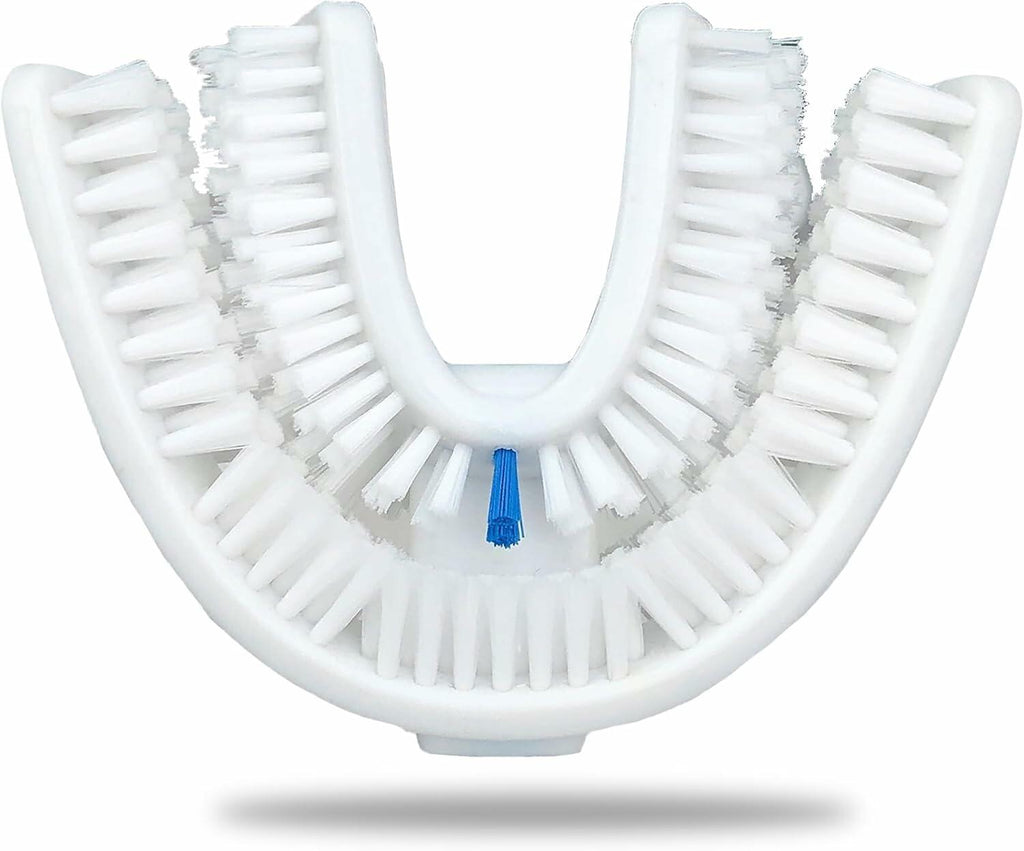 VWHITE U Shaped Replacement Head Ultrasonic Toothbrush White Adult Soft Silicone