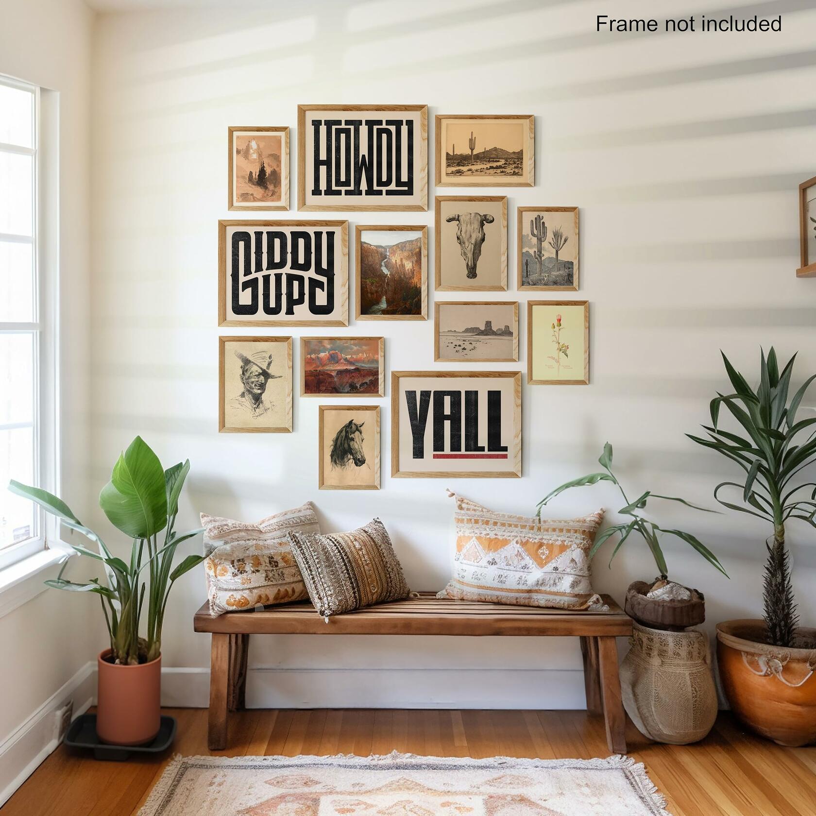 Waschbar Maximalist Japanese Wall Art Decor Colorful Unframed