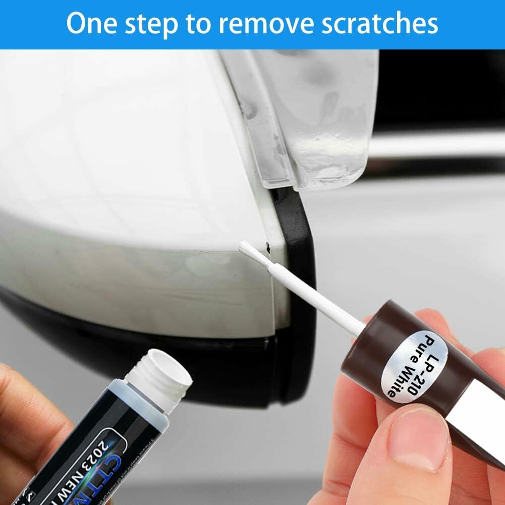White Touch Up Paint Car Scratch Repair Pen 2-in-1 Quick & Easy 0.4 fl oz