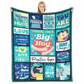 HEIFAM Inspirational Healing Hug Blanket Green 60x80 Size 80x60