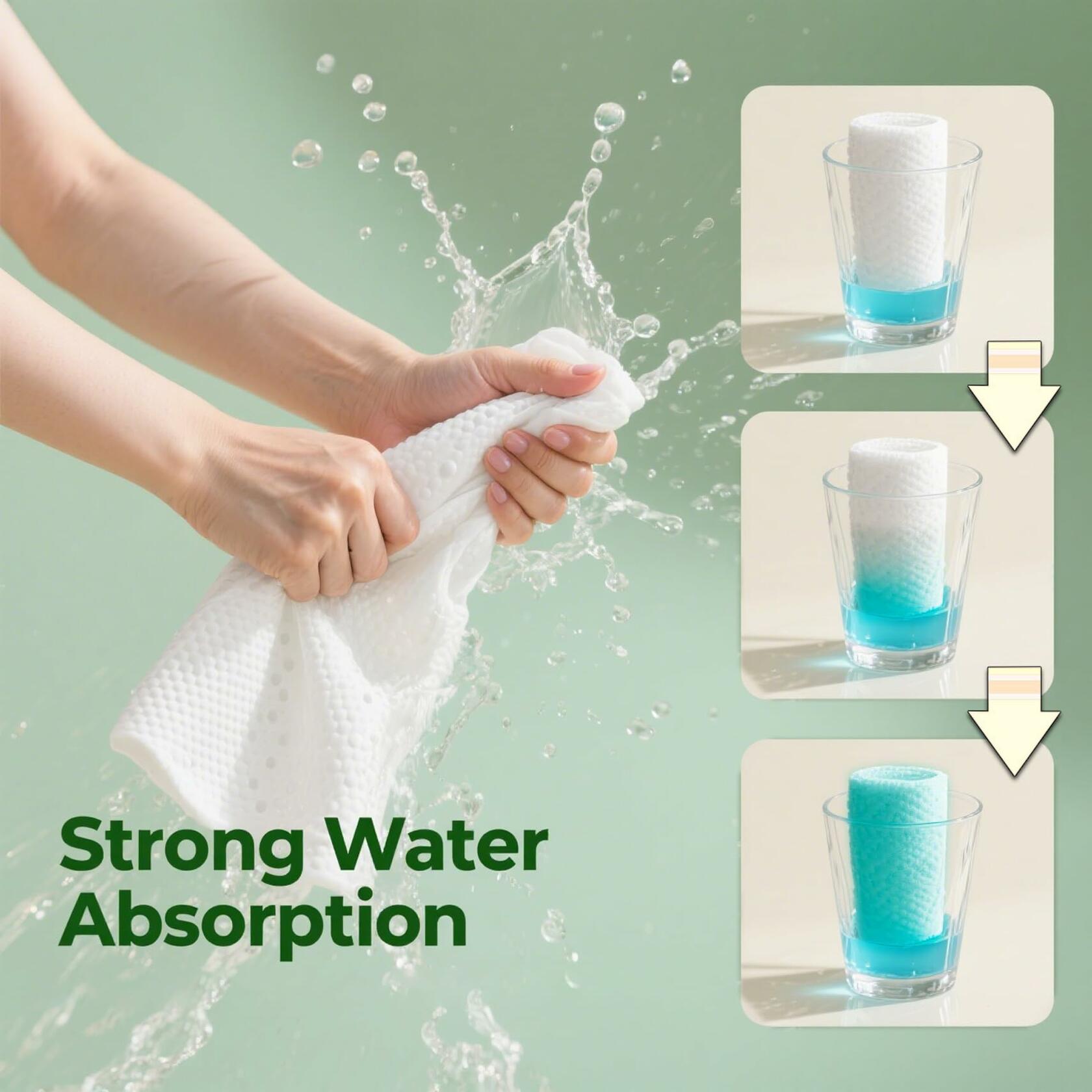 Generic Disposable Bath Towels 10 Pack Large 27.5x55 White
