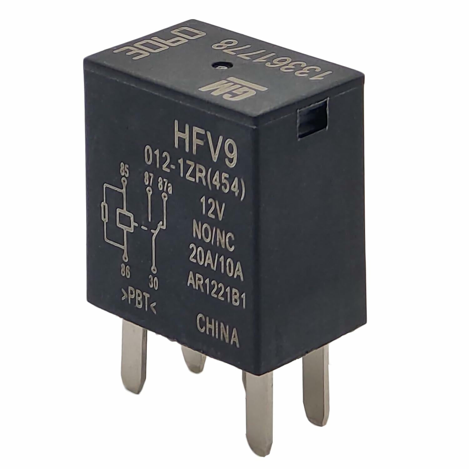 13361778 12V 20A 5-Pin Automotive Relay AC Cooling Fan General Purpose