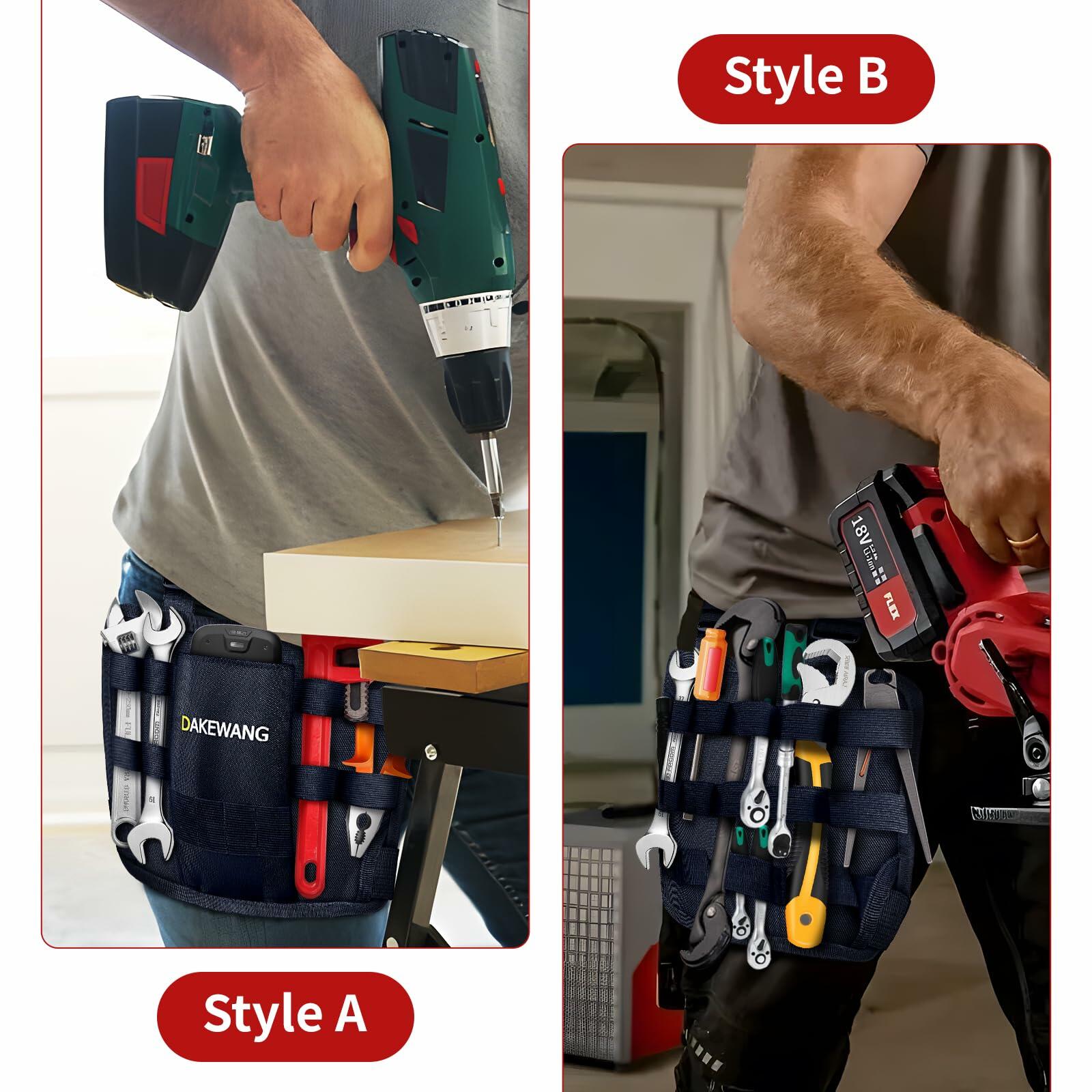 dakewang Tool Holster Pouch with Belt Clip Maintenance Tool Bag for Legs AB