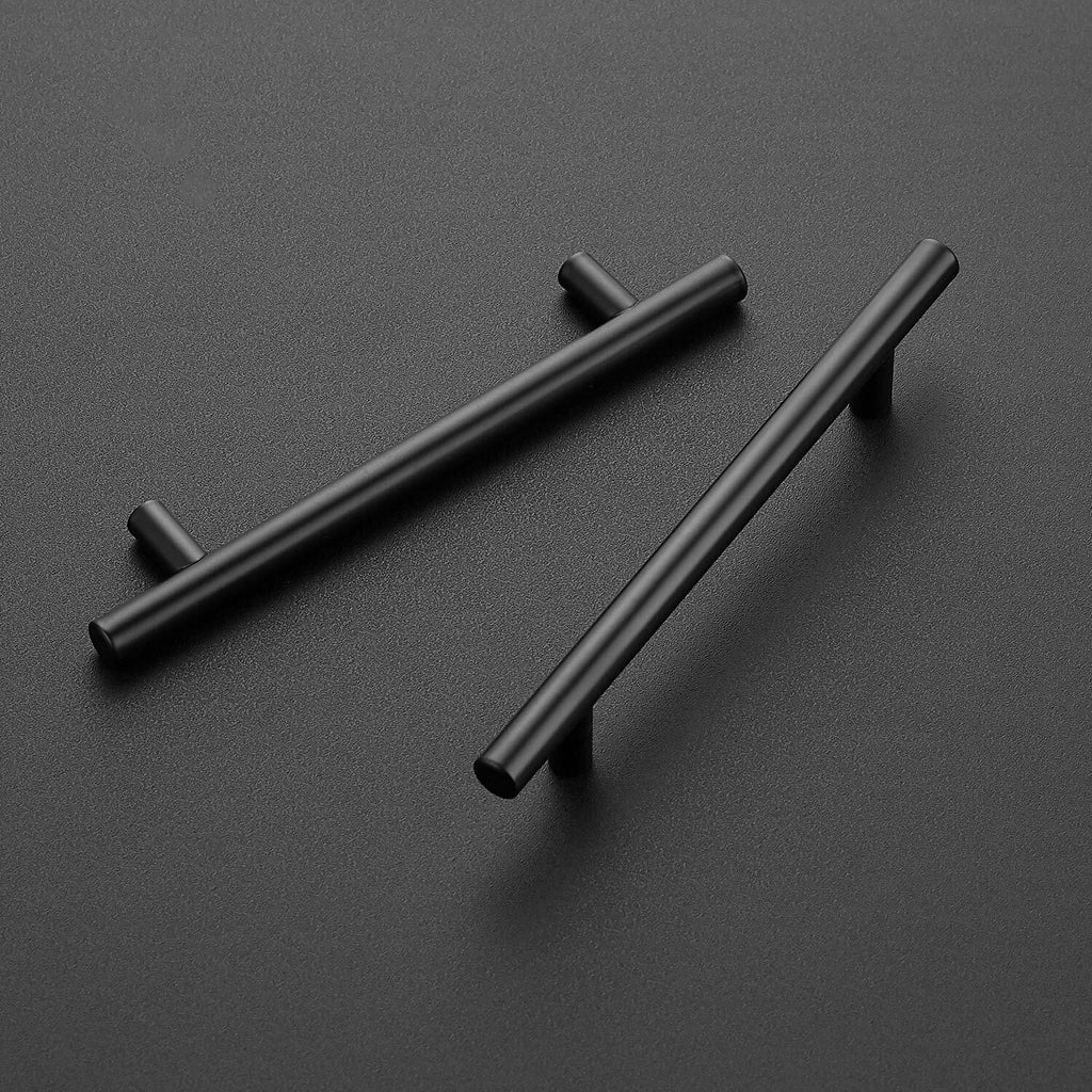 Ravinte 24 Pack 7.38" Matte Black Stainless Steel Cabinet Pulls 5" Hole